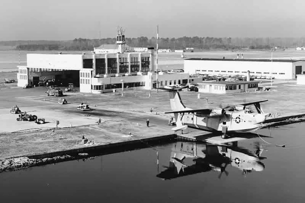 P5M-2 launching at Air Station Elizabeth City. Photo courtesy U.S. Coast Guard Aviation History