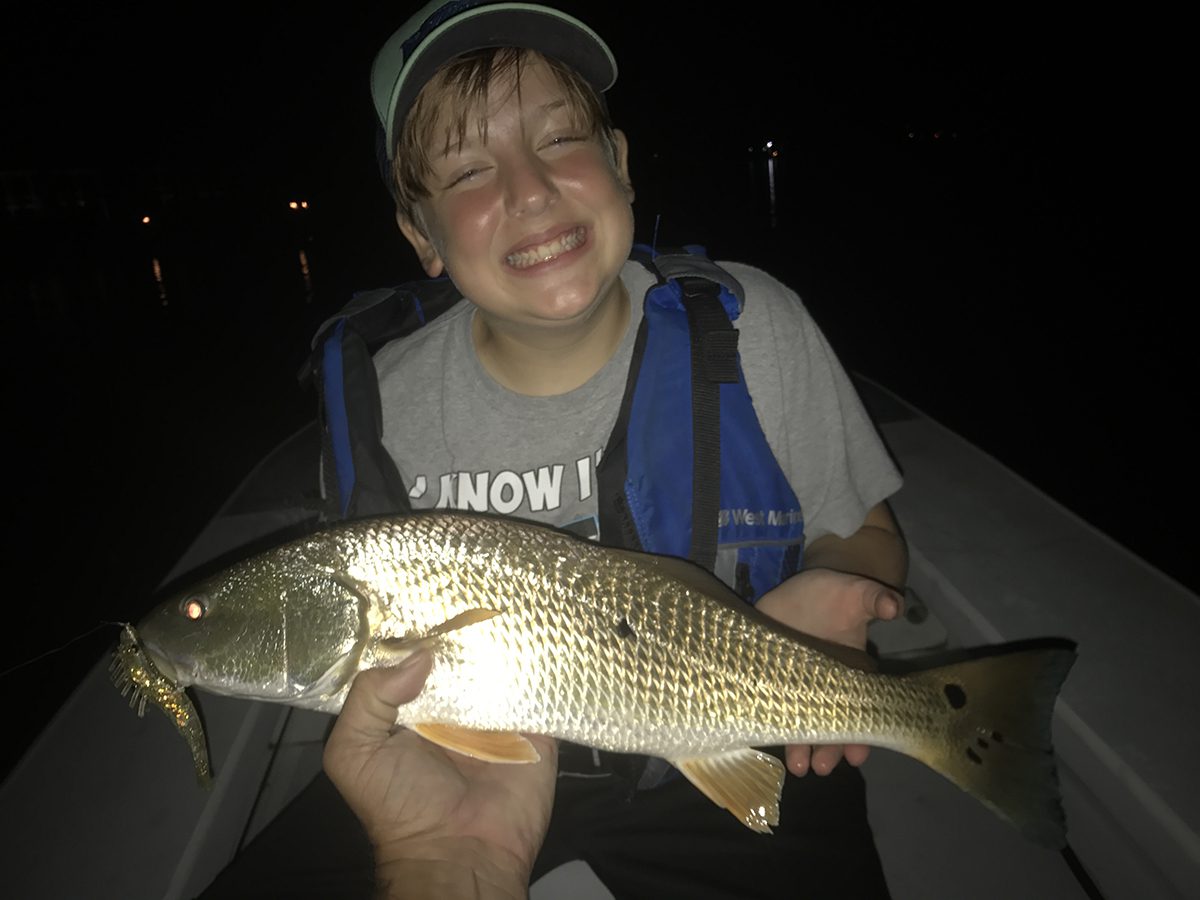 Casper Churchill knew where this redfish lived. Photo: Gordon Churchill