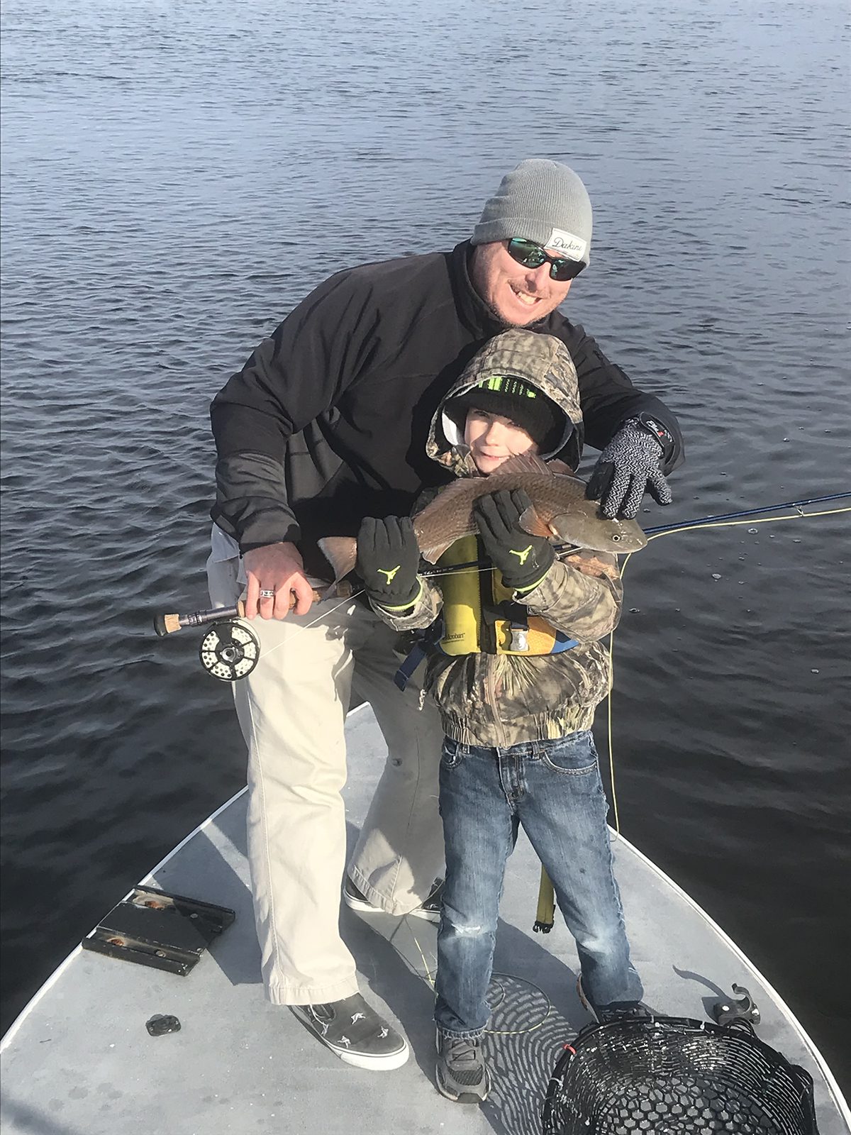 I took my son fishing for the first time , 30 minutes later with a