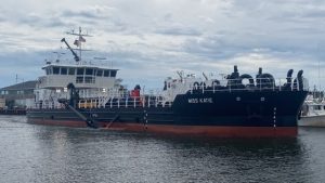 Miss Katie enters Wanchese Harbor Aug. 19.