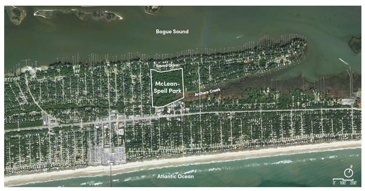 McLean-Spell Park is on the sound side of N.C. 58 in Emerald Isle. Photo: Emerald Isle