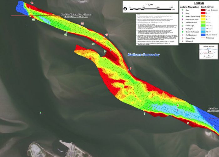 Hatteras Connector Channel survey from Oct. 19. Image: Corps