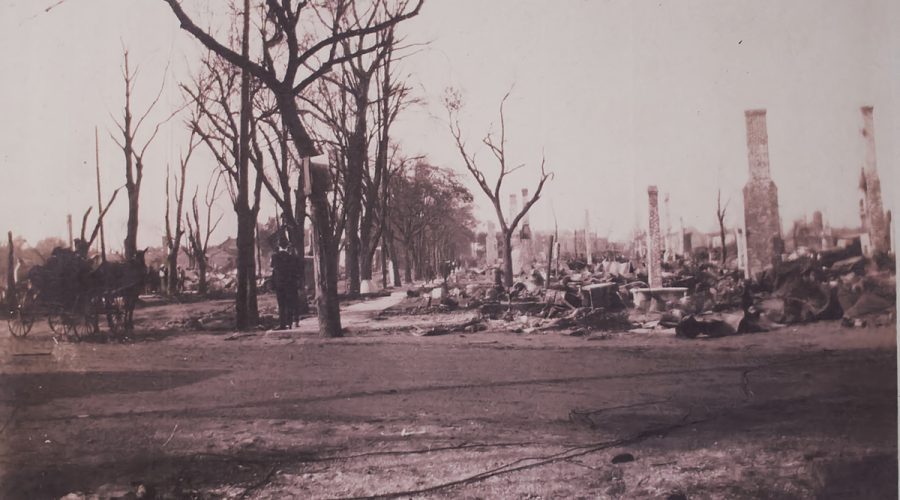 National Avenue is shown from Cedar Grove Cemetery, Dec. 3, 1922, in this photo from the Tryon Palace collection from the Frederick R. Boyd Estate.