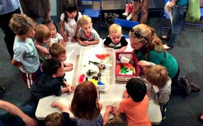 Preschoolers participate in a past Merry Time for Tots. Photo: NC Maritime Museums