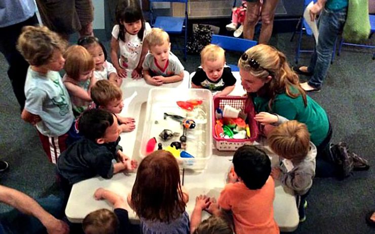 Preschoolers participate in a past Merry Time for Tots. Photo: NC Maritime Museums