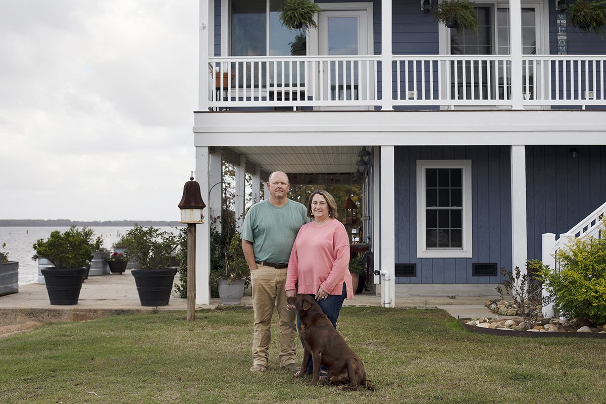 Chip and Reba Wynns have owned this home on the Chowan River since 2015. Photo: Megan May