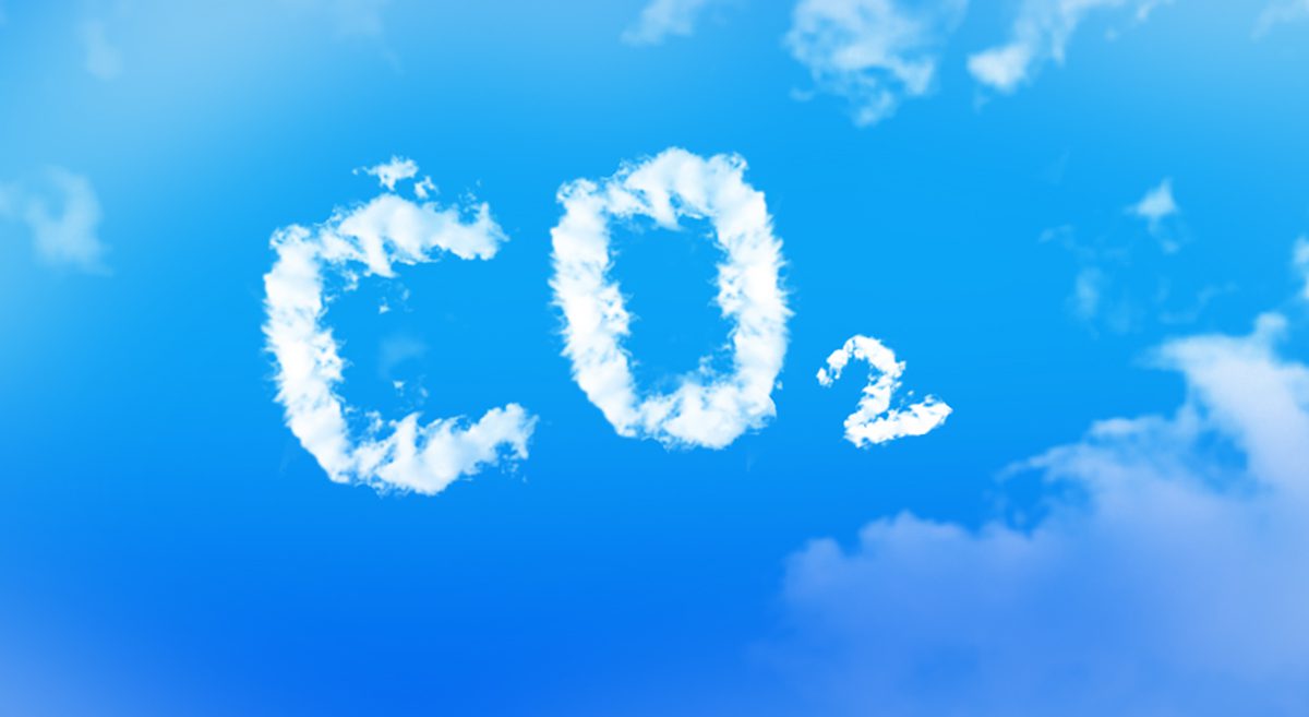 Carbon dioxide, or CO2, is a heat-trapping, or greenhouse, gas. Photo illustration: Zappy's Technology Solutions
