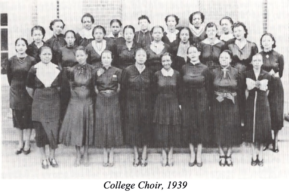 The 1939 ECSU Choir. Source: “History of Elizabeth City State University: A Story of Survival” 