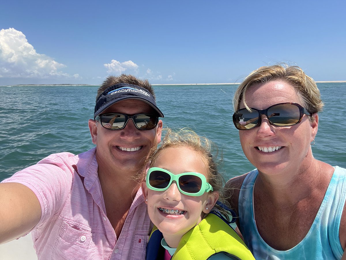 Dave, Josie and Kathy Bernstein enjoy getting out on the water together. Photo: Contributed