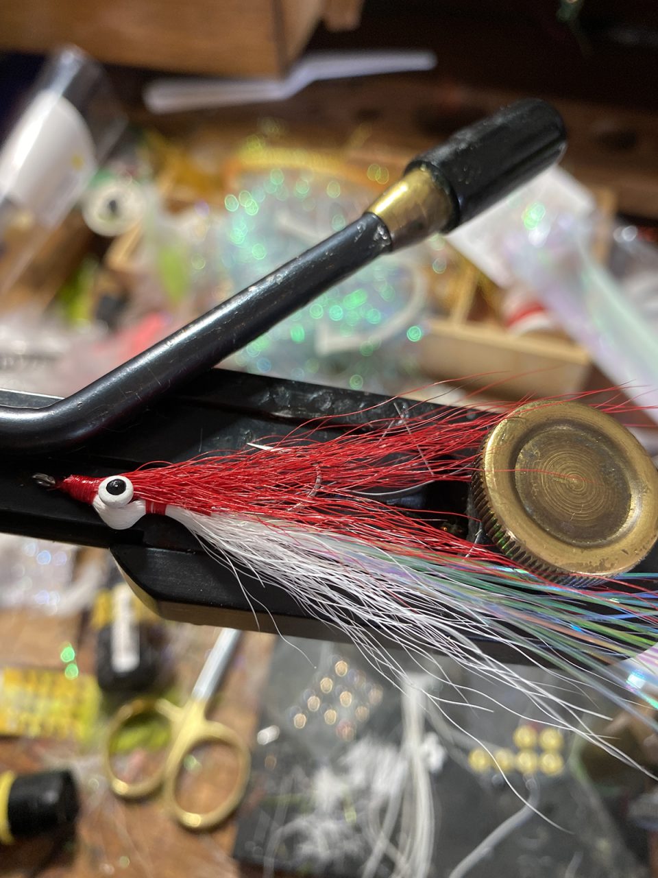 The Clouser Minnow is probably the most productive fly ever designed and this is the most popular color combination for specks. Photo: Gordon Churchill