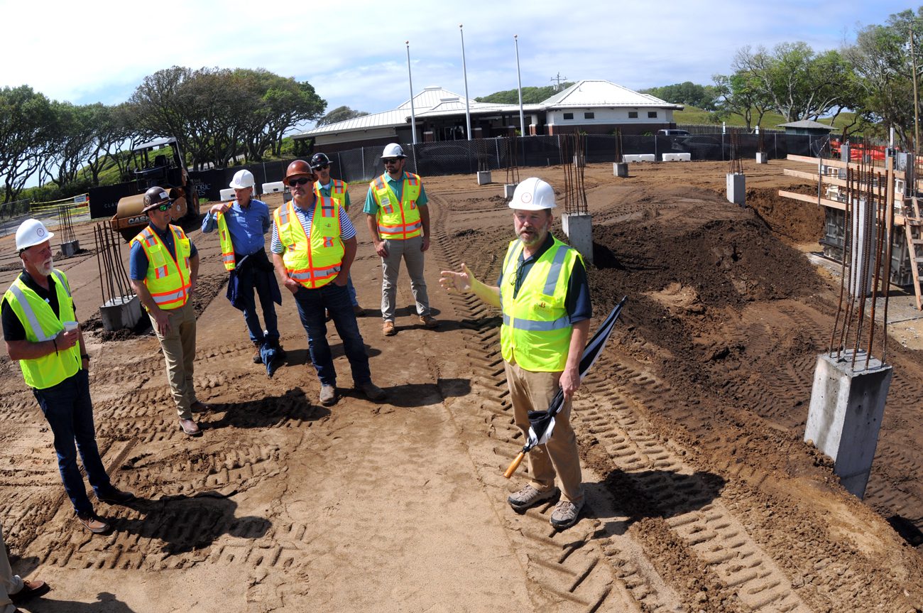 Officials show off progress on new Fort Fisher visitor center | Coastal  Review