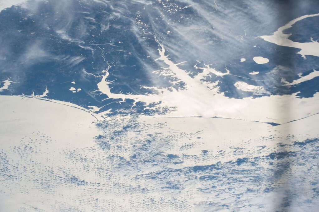 This image from NASA of the Outer Banks between Jacksonville, left, and Cape Hatteras, as seen from the International Space Station, illustrates one of the five posts in the "Our Curious Coast" series by the N.C. State Climate Office. 