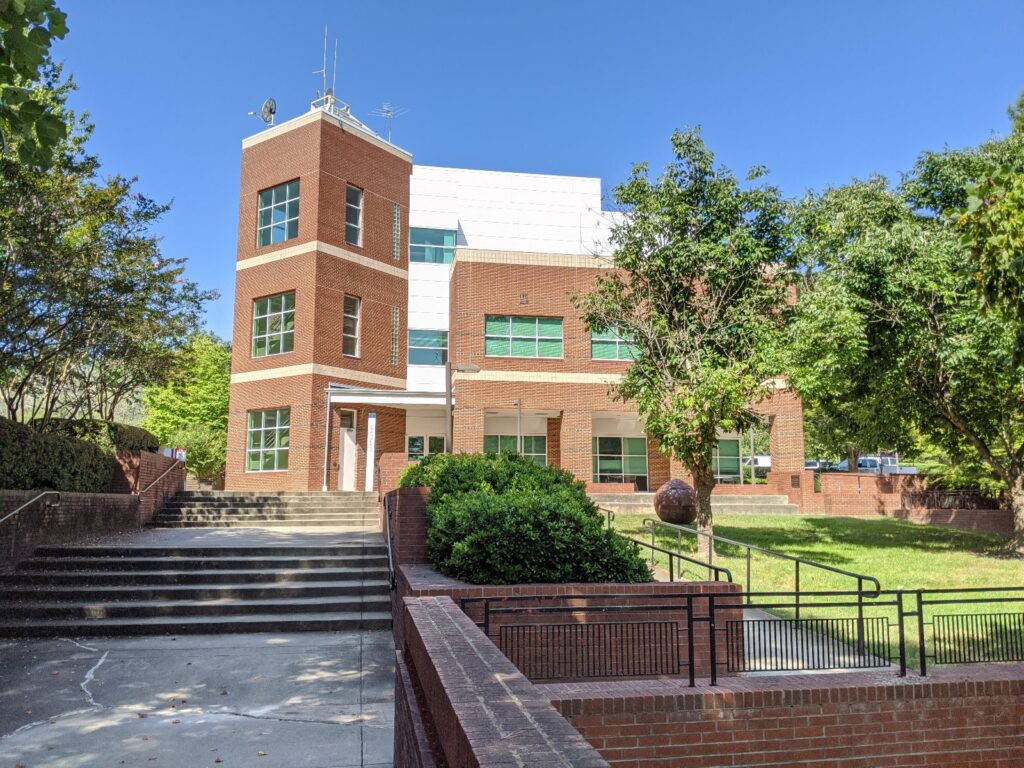 The N.C. State Climate Office is in the Research III building on N.C. State University’s Centennial Campus. Photo: N.C. State
