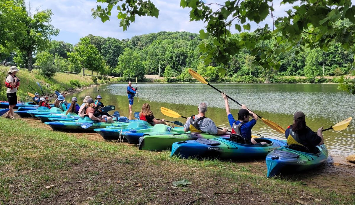 Low-cost kayaking instruction will be offered at several state parks statewide on Saturday, May 20. Photo: N.C. State Parks