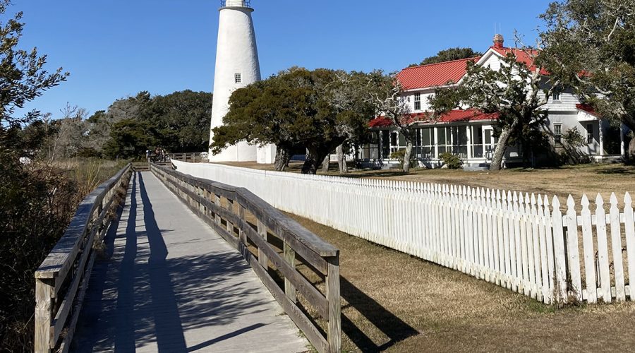 Ocracoke Light Station, the site of a 200th anniversary celebration Thursday, is set for a $2 million preservation project. Photo: Catherine Kozak
