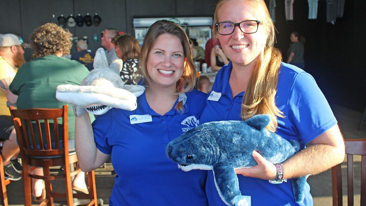 N.C. Aquarium at Pine Knoll Shores staff at a past Suds for Sharks. fundraiser for shark conservation and research 5:30 p.m. – 8 p.m. Friday, May 19 at Crystal Coast Brewing Company 219 West Fort Macon Road, Atlantic Beach. Photo: NC Aquariums