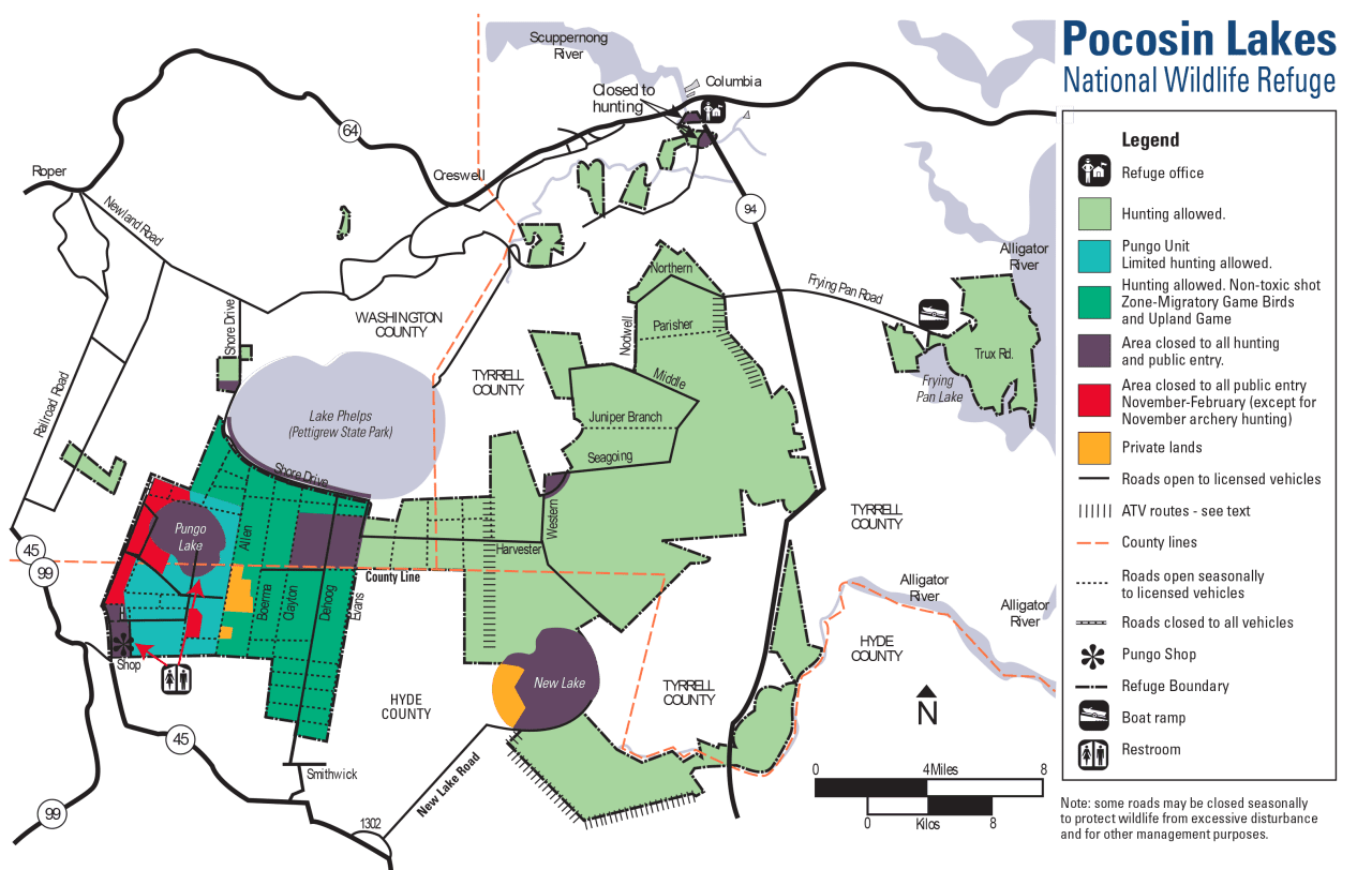 Refuge map. Source : U.S. Fish and Wildlife Service