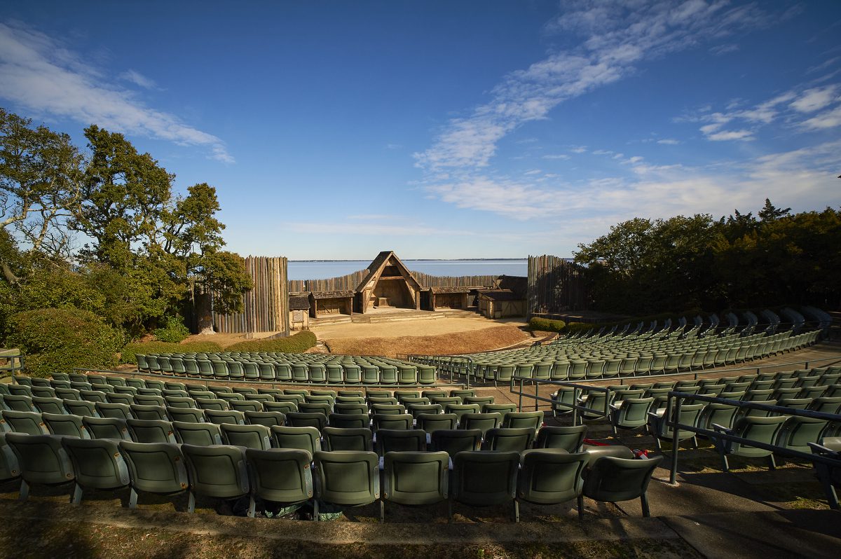 The Waterside Theatre where the "The Lost Colony" drama is performed at Fort Raleigh National Historic Site. Photo: NPS 
