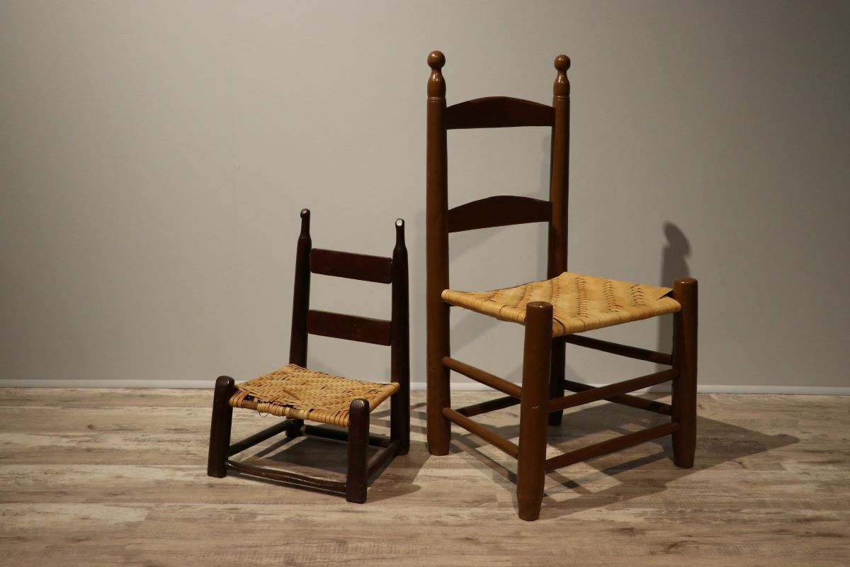 Joseph E. Brittle Ladder-back Common Chairs, circa 188o. Photo: Museum of the Albemarle