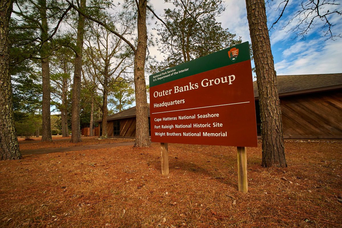 The National Park Service Outer Banks Group Headquarters at Fort Raleigh National Historic Site. Photo: NPS