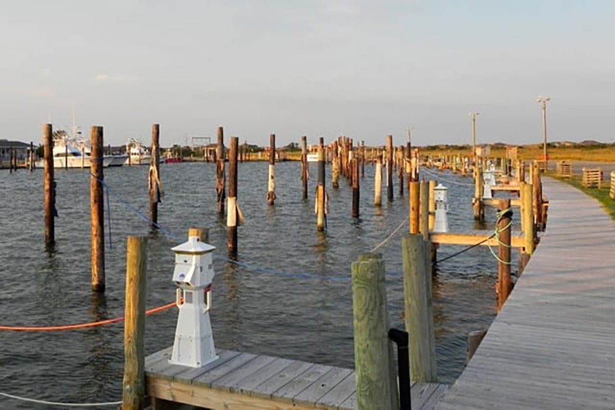 The docks were empty at Oregon Inlet Fishing Center during the 2013 shutdown. Photo: Outer Banks Voice