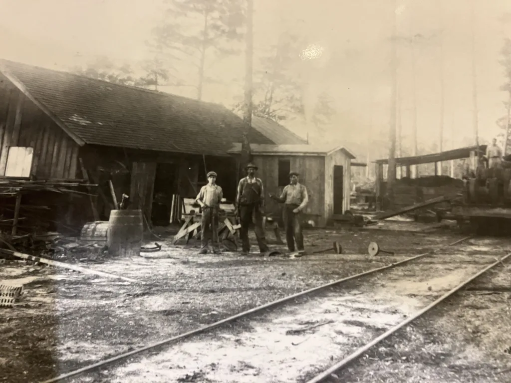 The company blacksmith’s shop. From Waccamaw Lumber Co. Photographs & Journal, Rubenstein Library, Duke University
