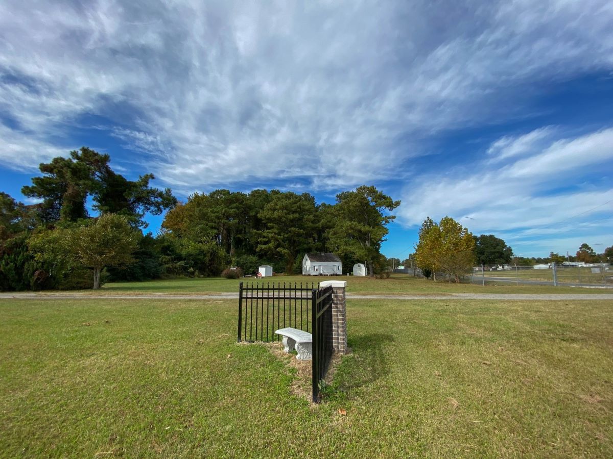 James City Historical Society cares for the 1850 slave quarters and Far Cemetery at the historic site in Craven County. Photo contributed by James City Historical Society