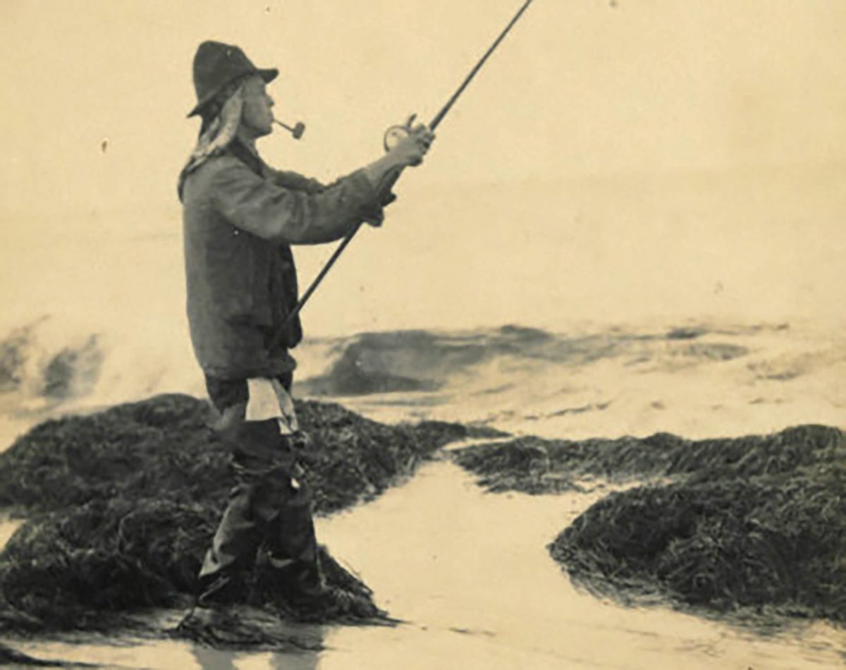 Frank Stick is shown fishing along the New Jersey coast in the 1920s. Photo courtesy of the Maud Hayes Stick Collection at the Outer Banks History Center/N.C. State Archives