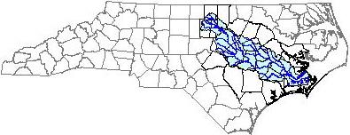 Neuse River basin model. Graphic: NCDEQ