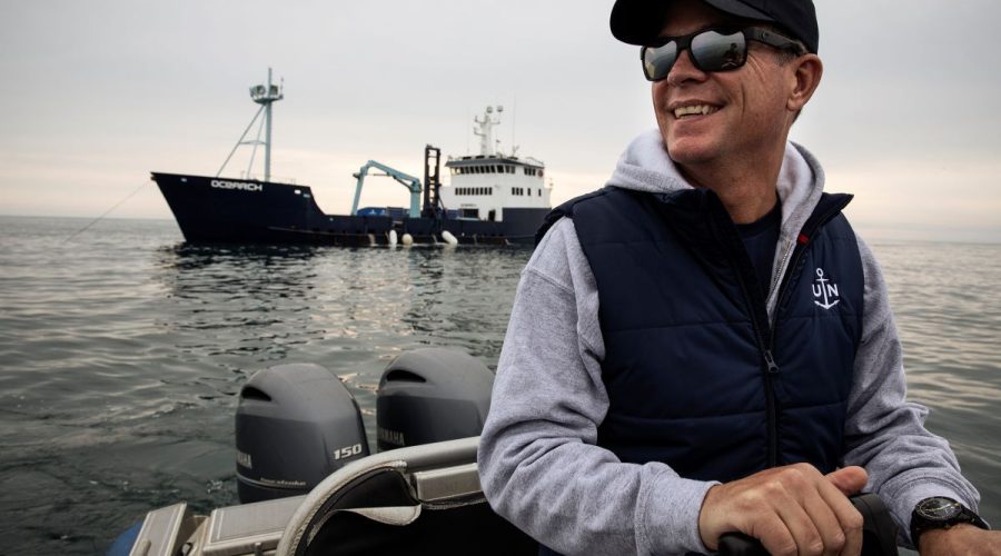 Chris Fisher, founder and expedition leader of OCEARCH, will speak about the program and shark conservation at 9:30 a.m. Dec. 15 at the N.C. Aquarium at Pine Knoll Shores. Photo: NC Aquariums