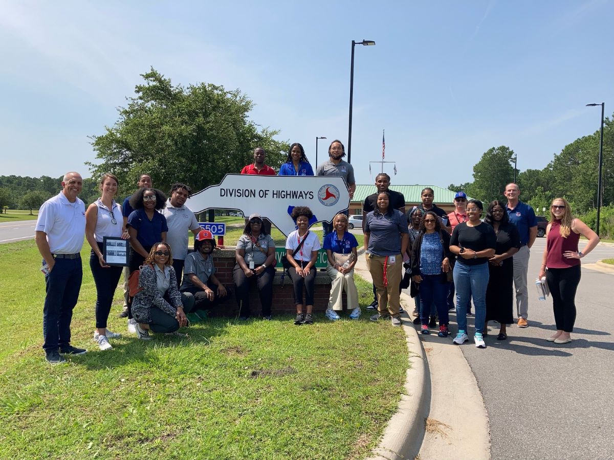A past group of North Carolina Department of Transportation's Historically Black Colleges and Universities and Minority-Serving Institutions internship and fellowship programs. Photo: NCDOT
