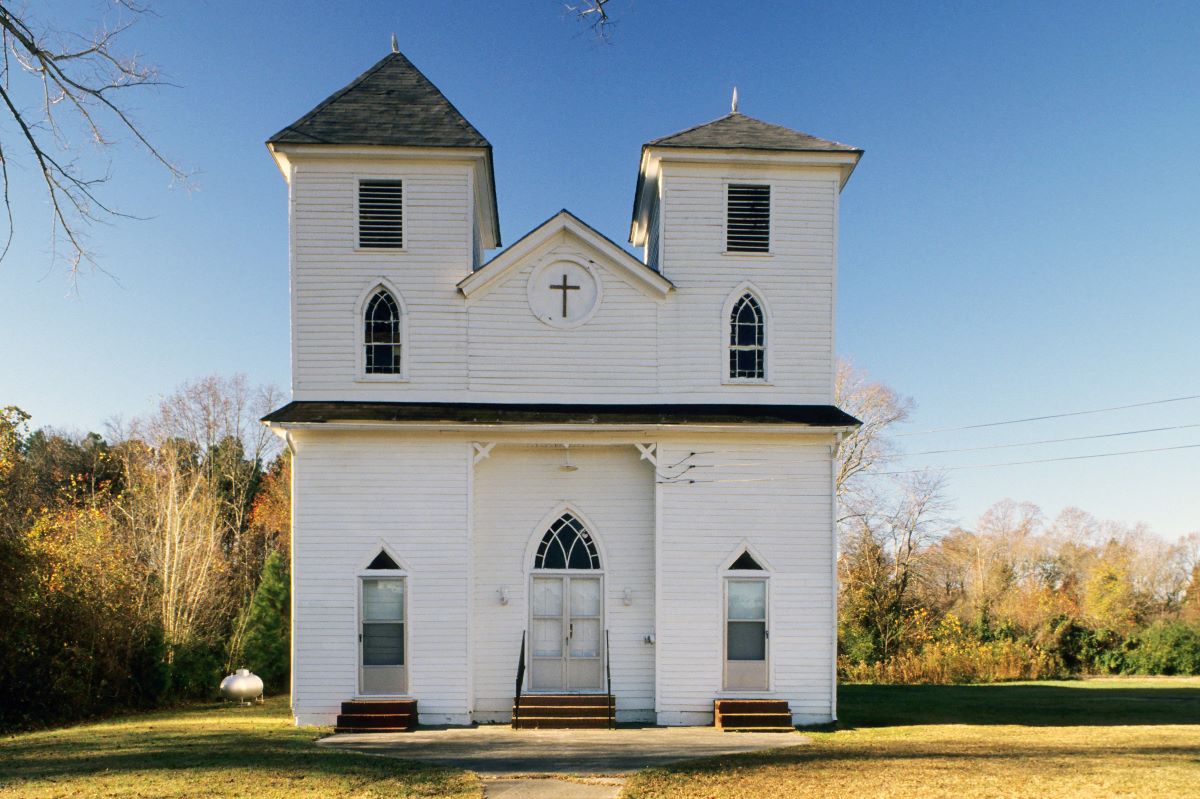 Poplar Run A.M.E. Zion Church, built in the 1890s by the Rev. H. B. Pettigrew. Photo: 
Courtesy Preservation North Carolina