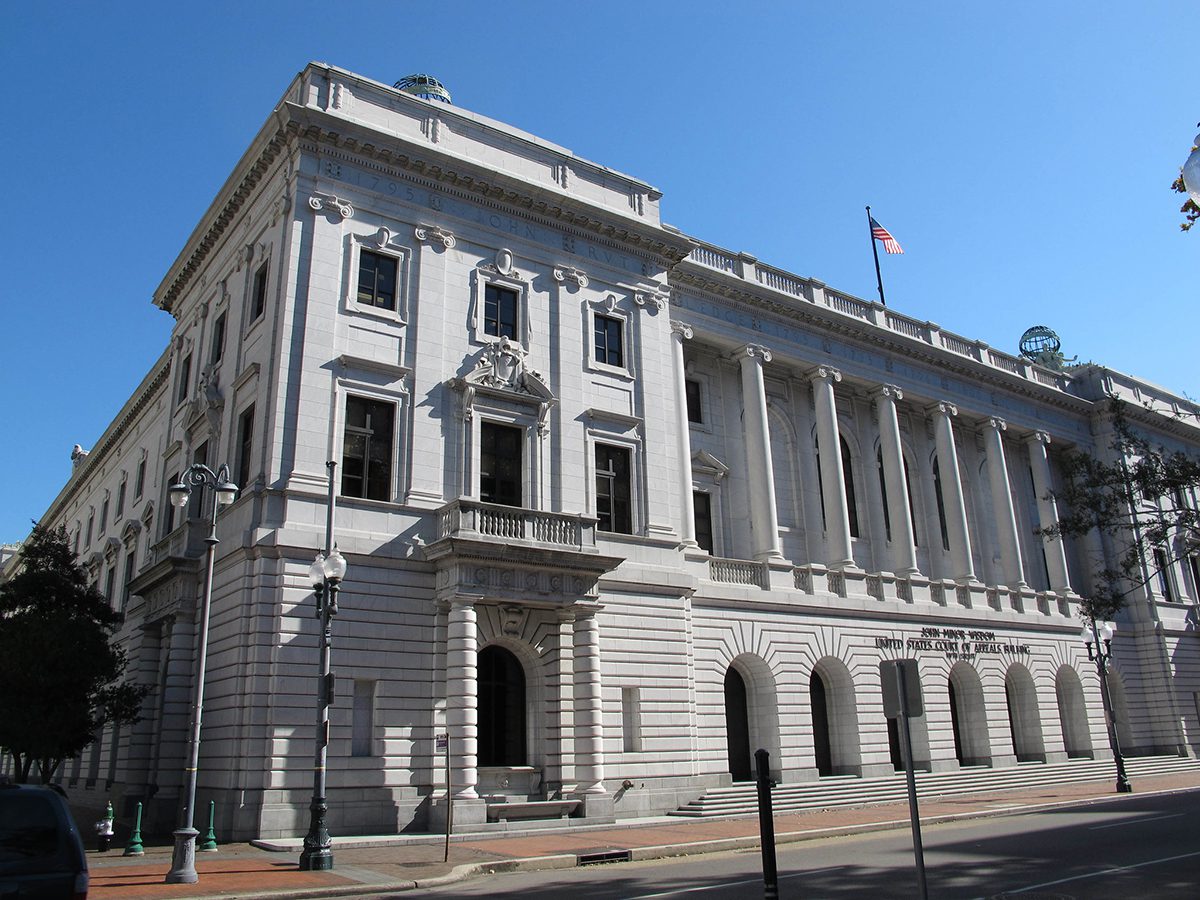 The John Minor Wisdom U.S. Court of Appeals Building in New Orleans. Photo: Ed Bierman/Creative Commons https://creativecommons.org/licenses/by/2.0/