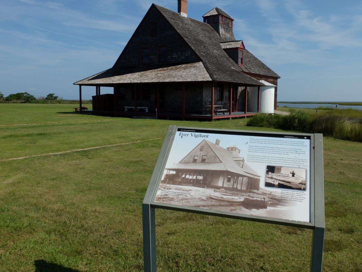 The U.S. Life-Saving Station established 1894 in historic Portsmouth Village, a part of Cape Lookout National Seashore. Photo: Erin Seekamp/USGS