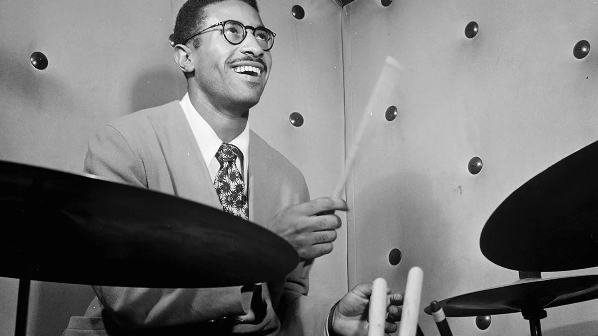 Max Roach in 1947. Photo: William P. Gottlieb Collection/Library of Congress, Washington, D.C.