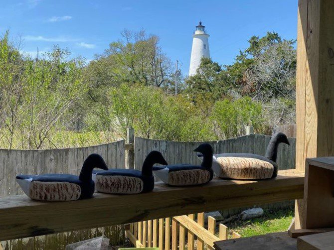 Brant carvings by Eddie O'Neal of Ocracoke. Photo: Ocracoke Island Decoy Carvers Guild
