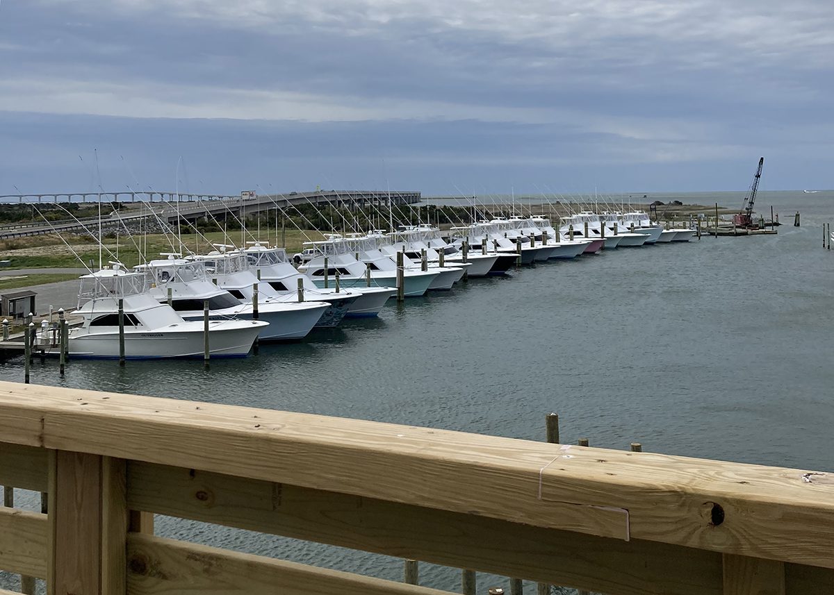 View from the new building housing Oregon Inlet Fishing Marina LLC in Nags Head. Photo: Catherine Kozak