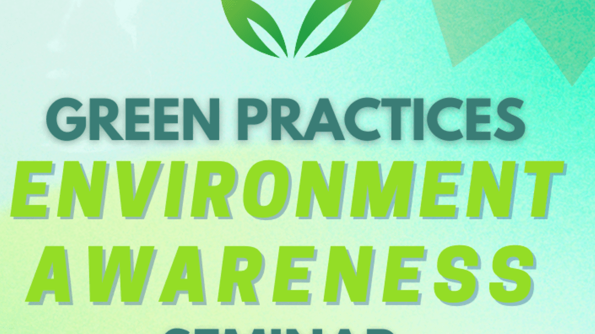 Green Practices Environment Awareness Seminar graphic from Pender County Tourism.