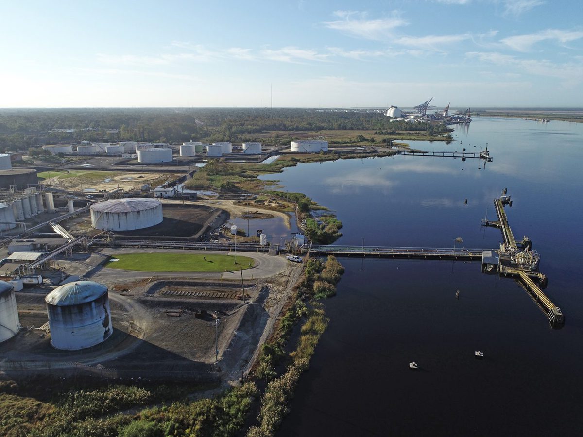 The former Buckeye Terminal on the Cape Fear River that Savannah-based Colonial Terminals Inc. acquired in December and CTI's existing adjacent terminal are now treated as a single entity for permitting purposes. Photo: Colonial Group Inc.