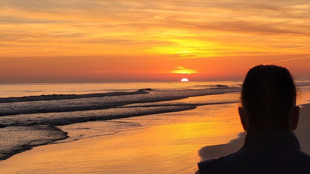 Secotan Alliance ... and Beyond Founder Gray Parsons watches in this photo "Father Kee:shuu rest for the night on the Atlantic horizon" in Frisco. Photo: Courtesy Gray Parsons