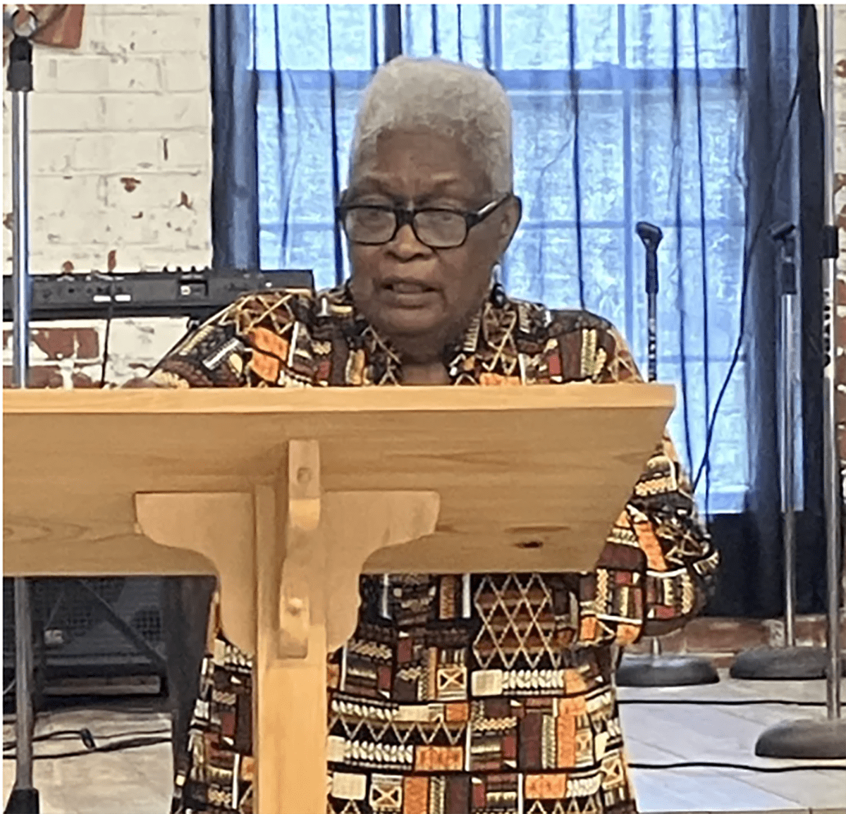 Another speaker, Ms. Gwendolyn Bowser, discussed the history of New Chapel Missionary Baptist Church, which was founded by one of the fugitive slaves who escaped to Plymouth during the Civil War. Photo: David Cecelski