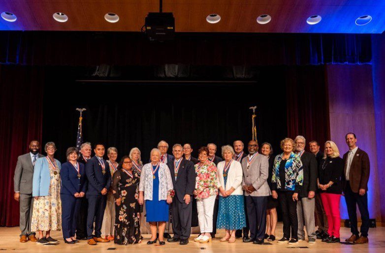 These volunteers were recognized May 6 with the Governor's Medallion Award during a ceremony at the North Carolina Museum of History. Photo: Governor's office
