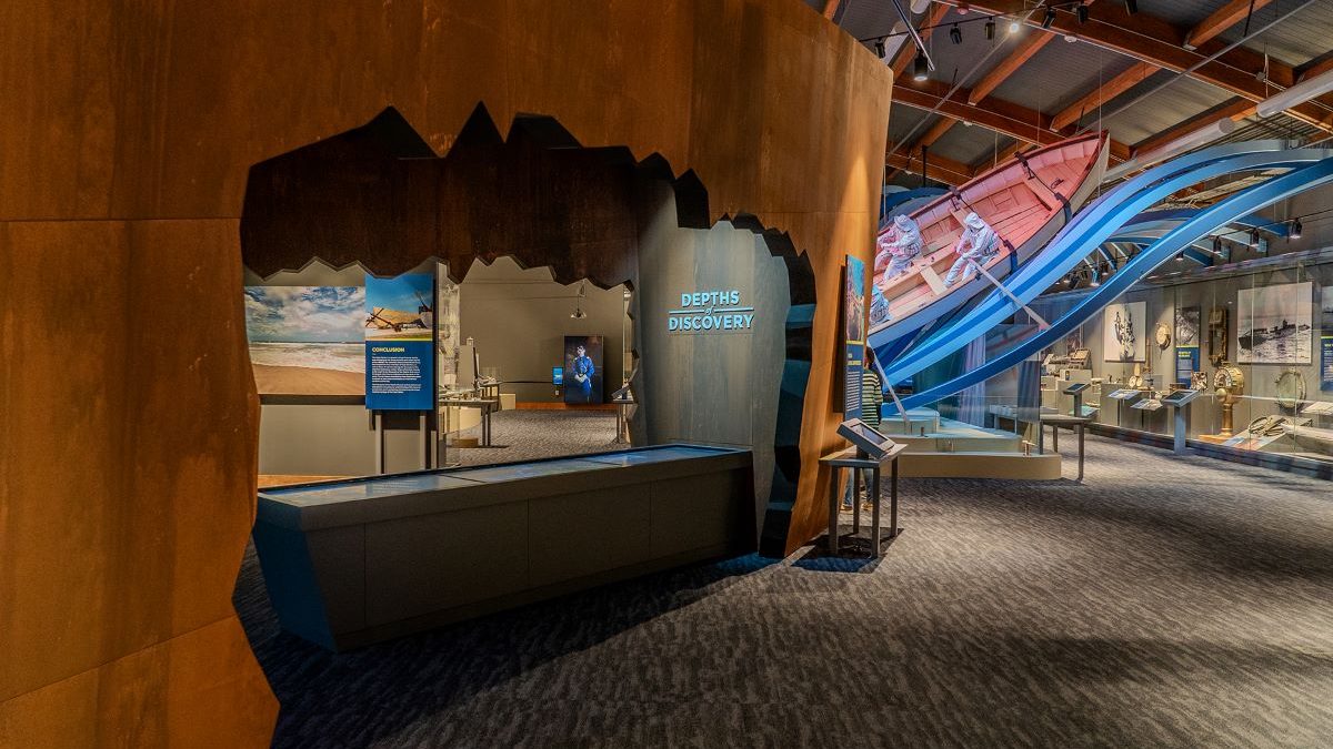 Inside the Graveyard of the Atlantic Museum in Hatteras that reopened to the public in May. Photo: NCMM