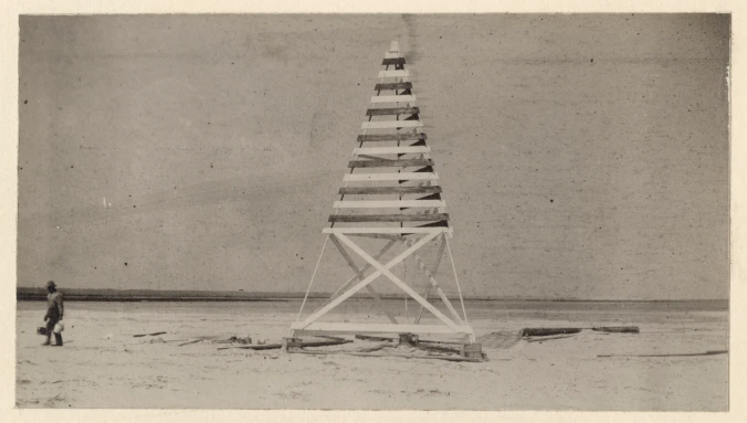 The Little River Inlet Beacon, July 1914. Source: Records of the U.S. Coast Guard (RG 26), National Archives- College Park (#45698196)