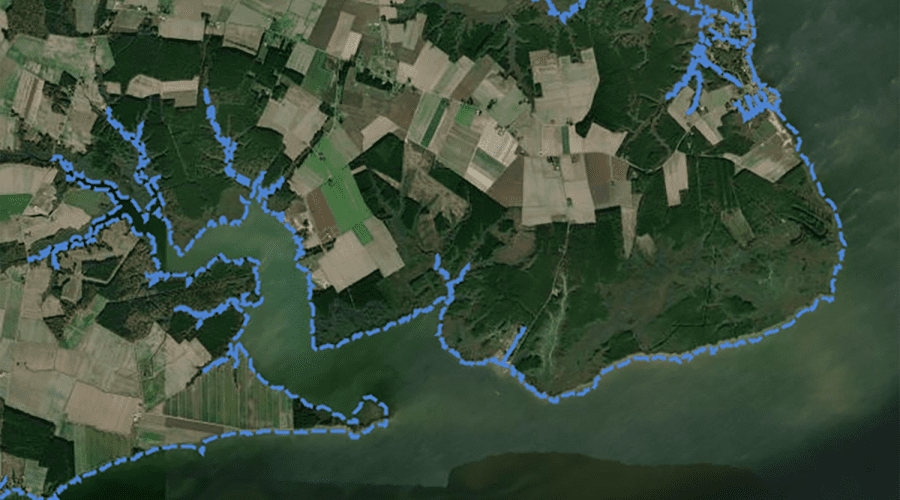 Robert White of Elizabeth City seeks to operate a sand mine on property with wetlands he owns in the vicinity of Big Flatty Creek and the Pasquotank River. Map: Pasquotank County GIS