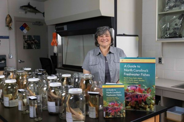 N.C. Museum of Natural Sciences Ichthyology Collections Manager Gabriela Hogue is one of the five authors who wrote the recently published "A Guide to North Carolina’s Freshwater Fishes." Photo: N.C. Museum of Natural Sciences
