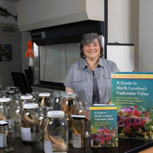 N.C. Museum of Natural Sciences Ichthyology Collections Manager Gabriela Hogue is one of the five authors who wrote the recently published "A Guide to North Carolina’s Freshwater Fishes." Photo: N.C. Museum of Natural Sciences