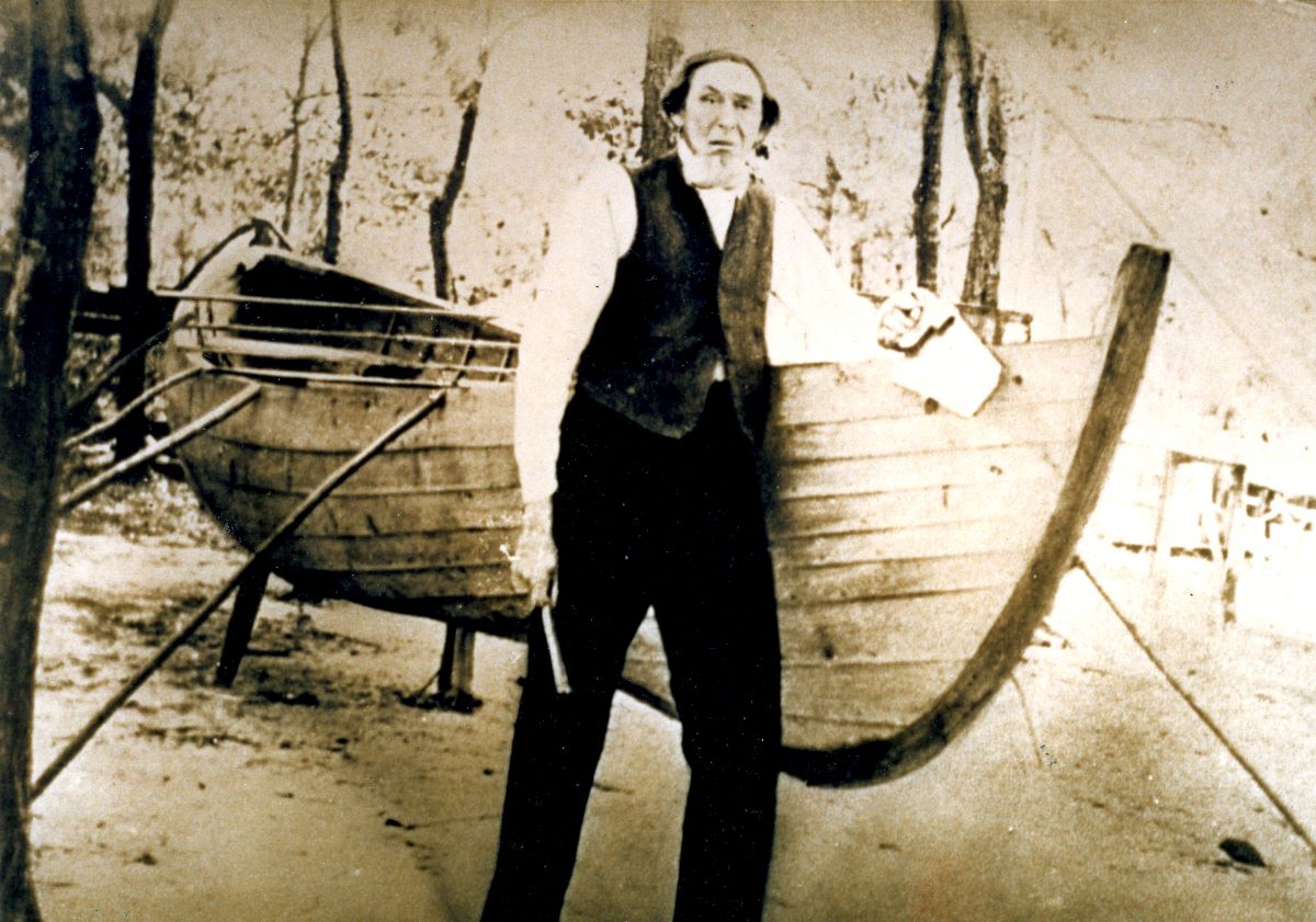 Devine Guthrie was a boat builder, whaler and preacher. This is one of the few surviving photos from Diamond City and Shackleford Banks. Photos: Core Sound Waterfowl Museum and Heritage Center