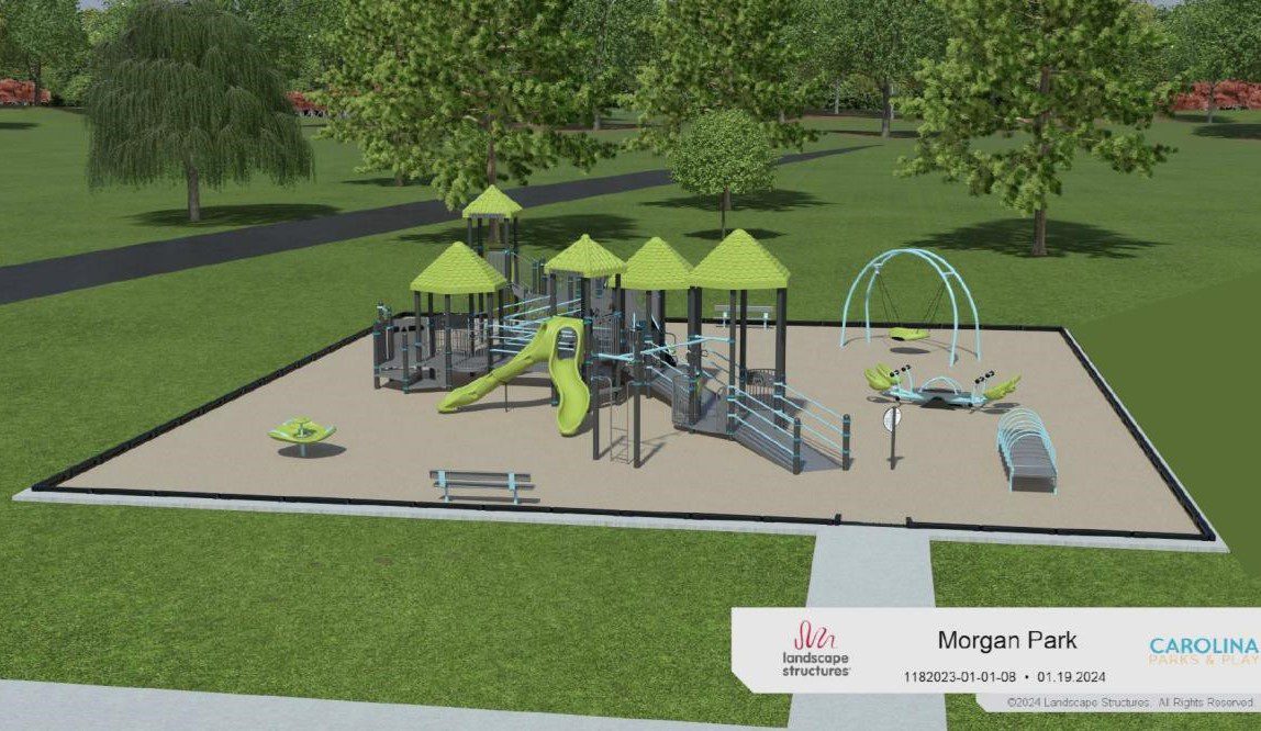 Rendering of Morgan Park upgrades. Courtesy, town of Edenton