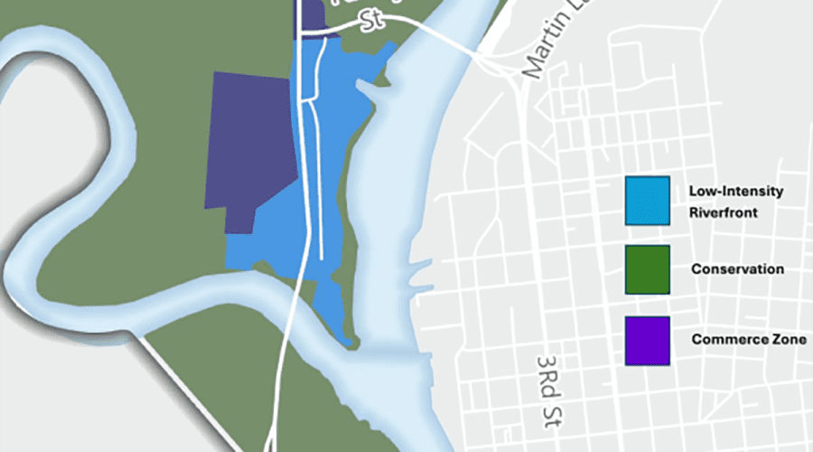 A conservation placetype is intended to protect significant natural areas by minimizing land disturbance. Source: New Hanover County Board of Commissioners document